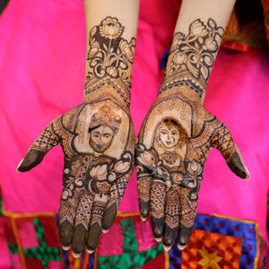 bride and groom mehndi